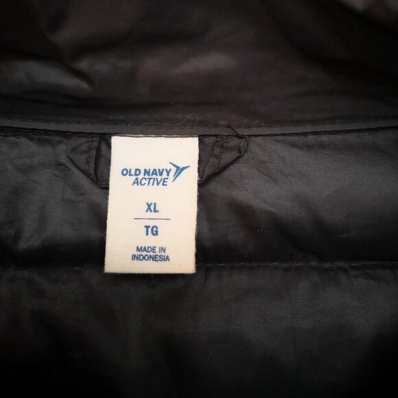 Old Navy Active Ladies Black Lightweight Full Zip Puffy Jacket - Picture 4 of 10